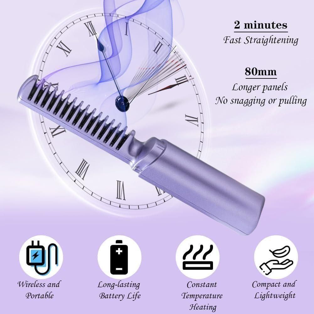 Vivera Portable Rechargeable hair Straightener Hot Comb