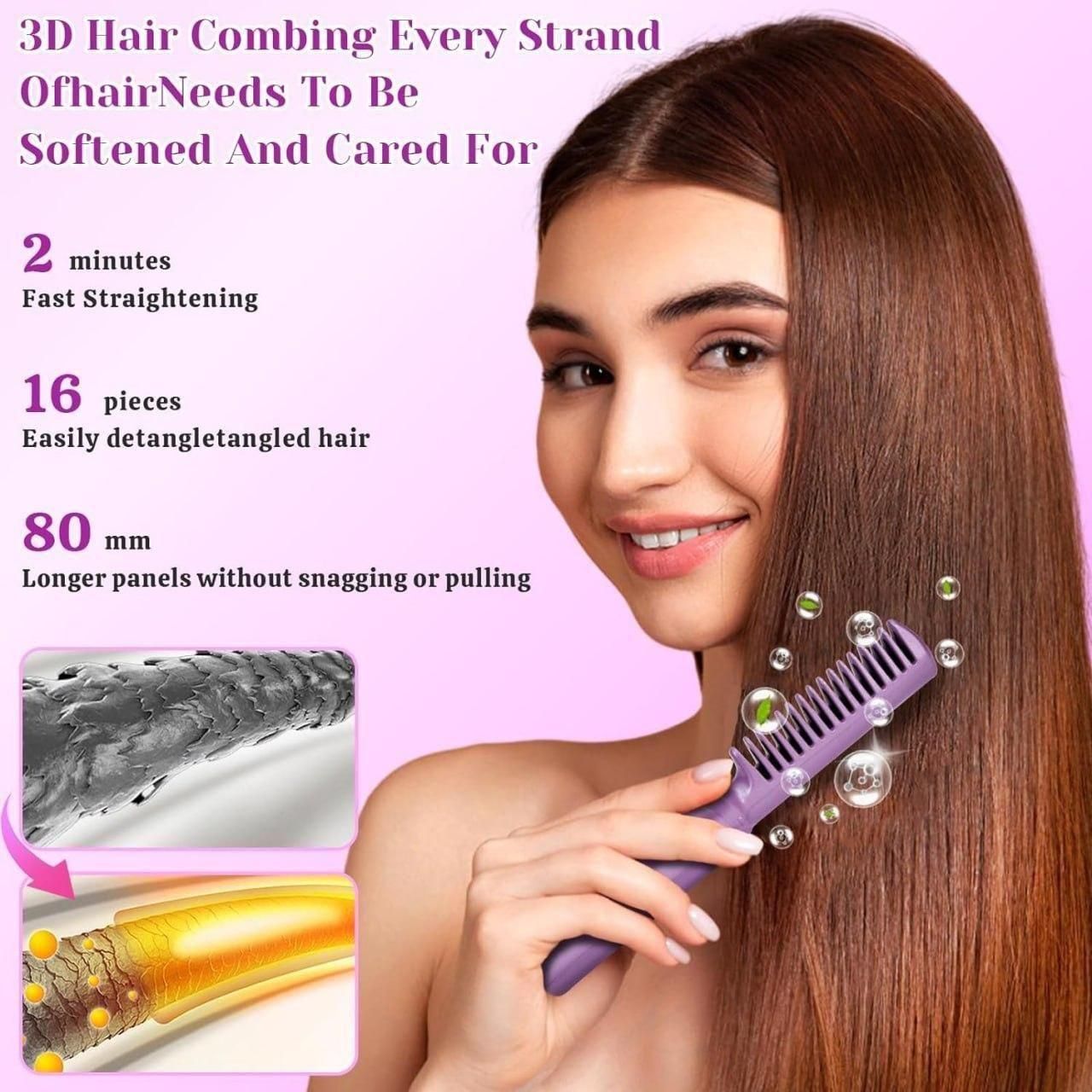 Vivera Portable Rechargeable hair Straightener Hot Comb
